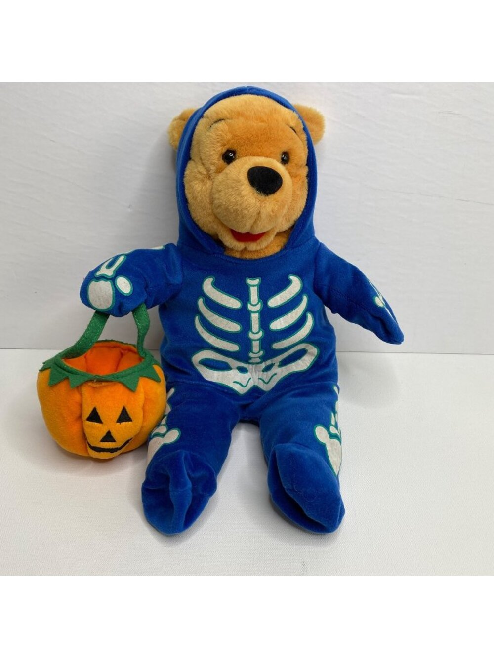 Winne Pooh Skeleton Costume Halloween Trick Or Treat Jackolantern Pumpkin Plush
